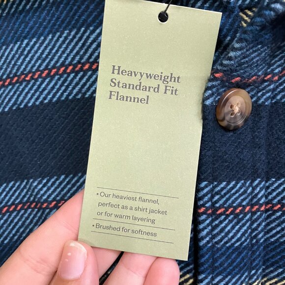 Goodfellow & Co Men's Striped Heavyweight Flannel Long Sleeve Button-Down Shirt - Picture 6 of 14